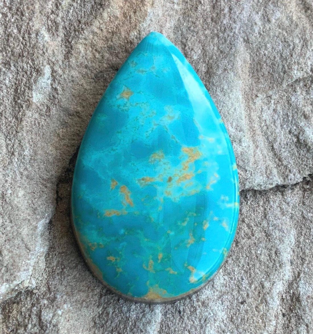 Royston Turquoise Blue Teardrop Cabochon