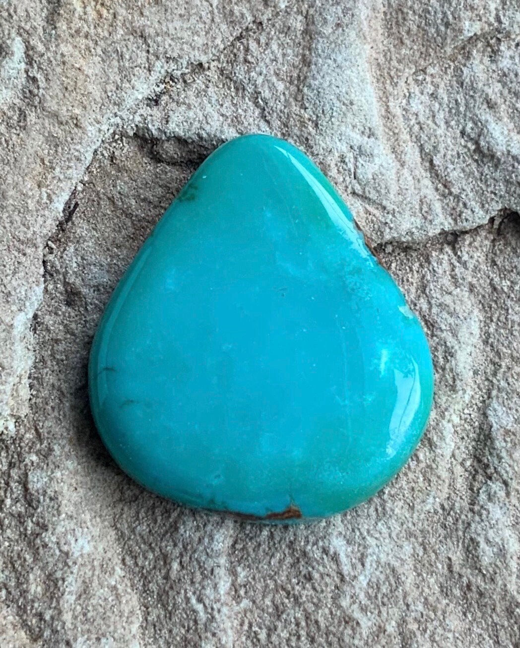 Royston Blue Turquoise Triangular Cabochon