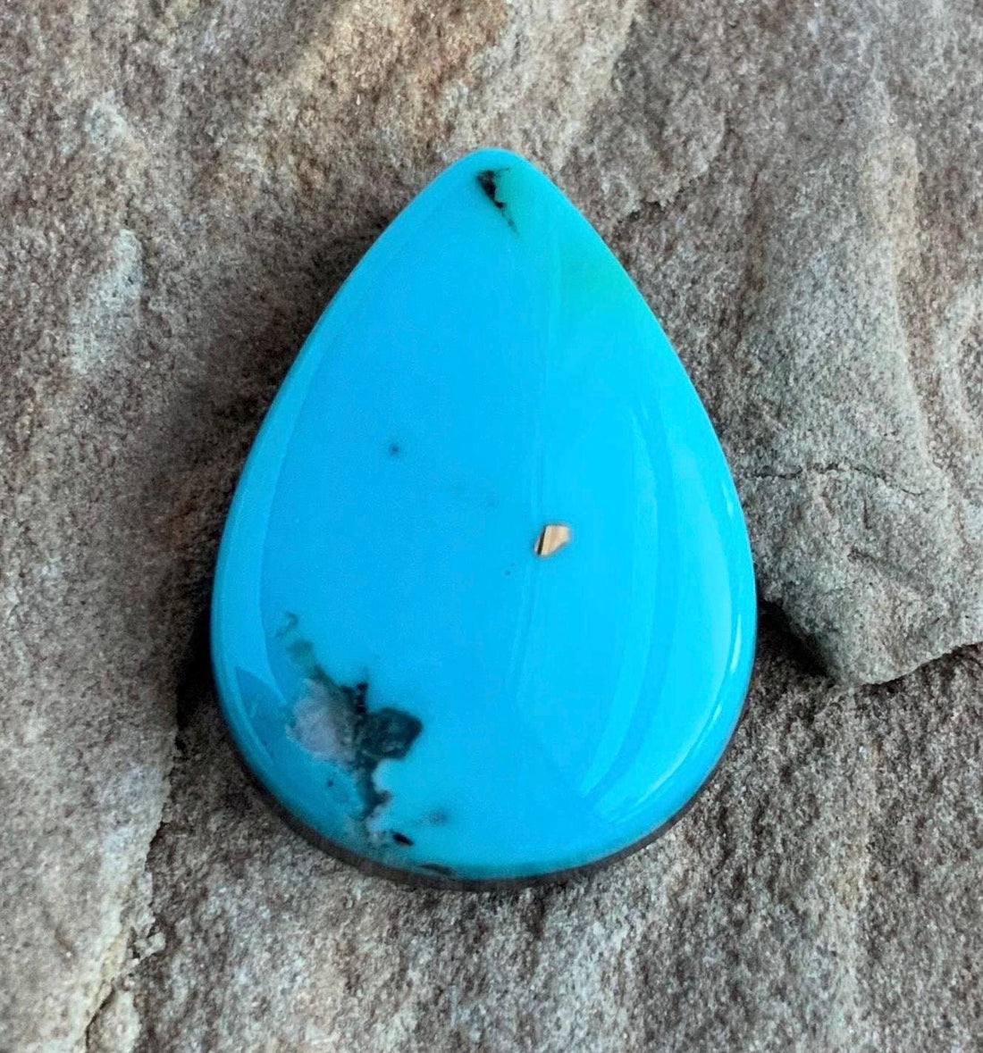 Ithaca Peak Turquoise Teardrop Cabochon