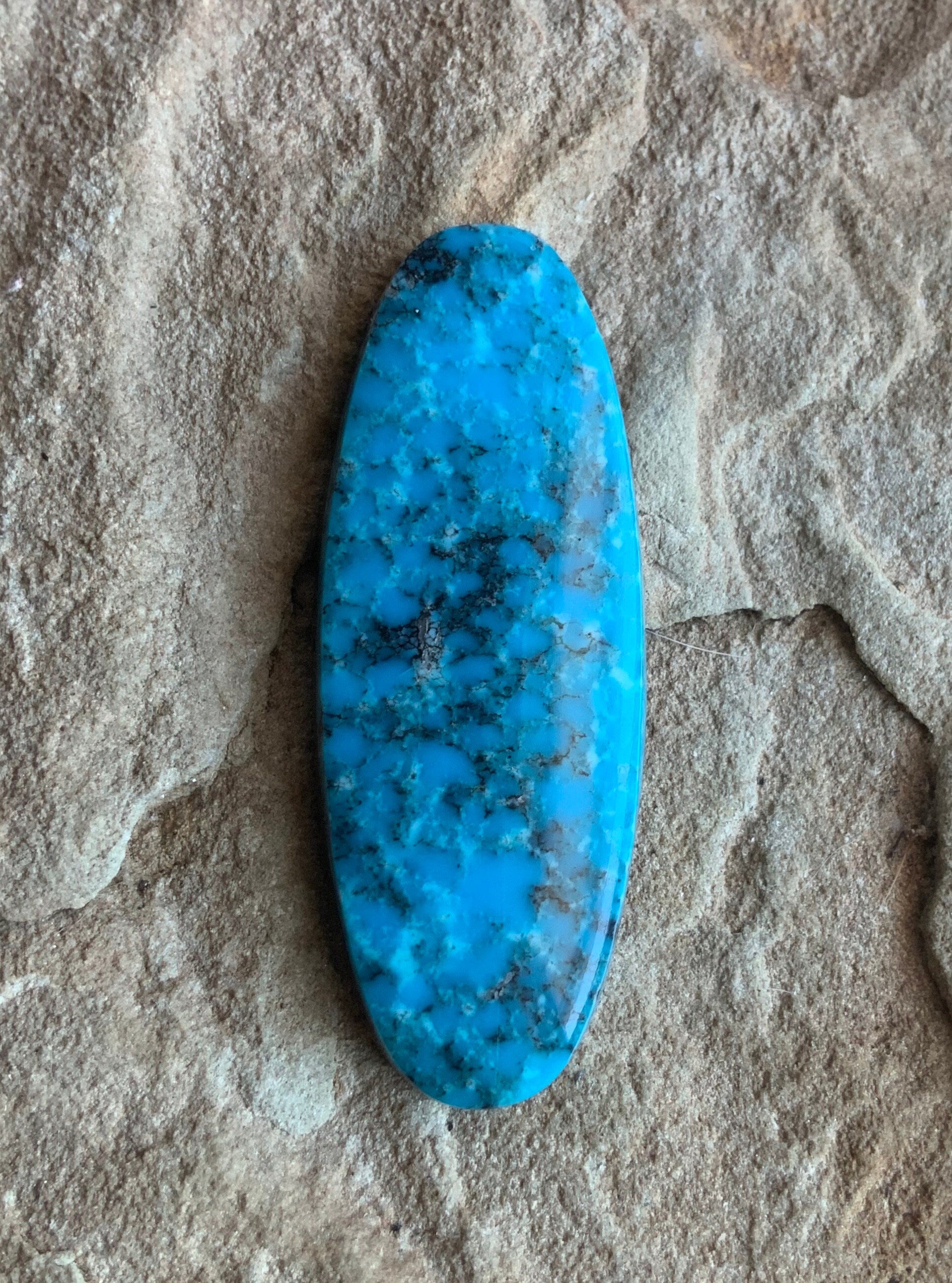 Kingman Turquoise Long Oval Cabochon