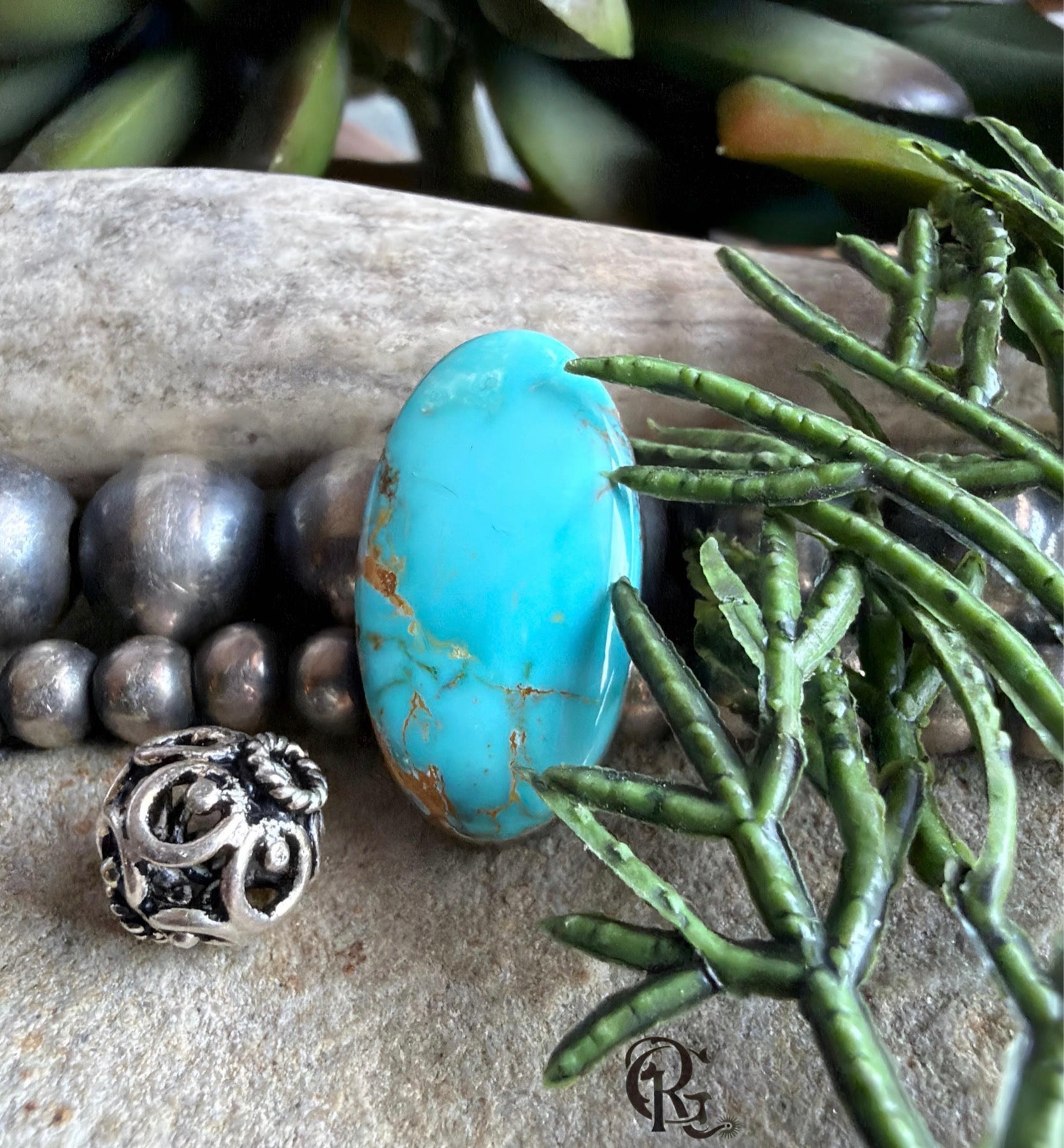 Natural Royston Turquoise Blue Oval Cabochon-Nevada Gemstone