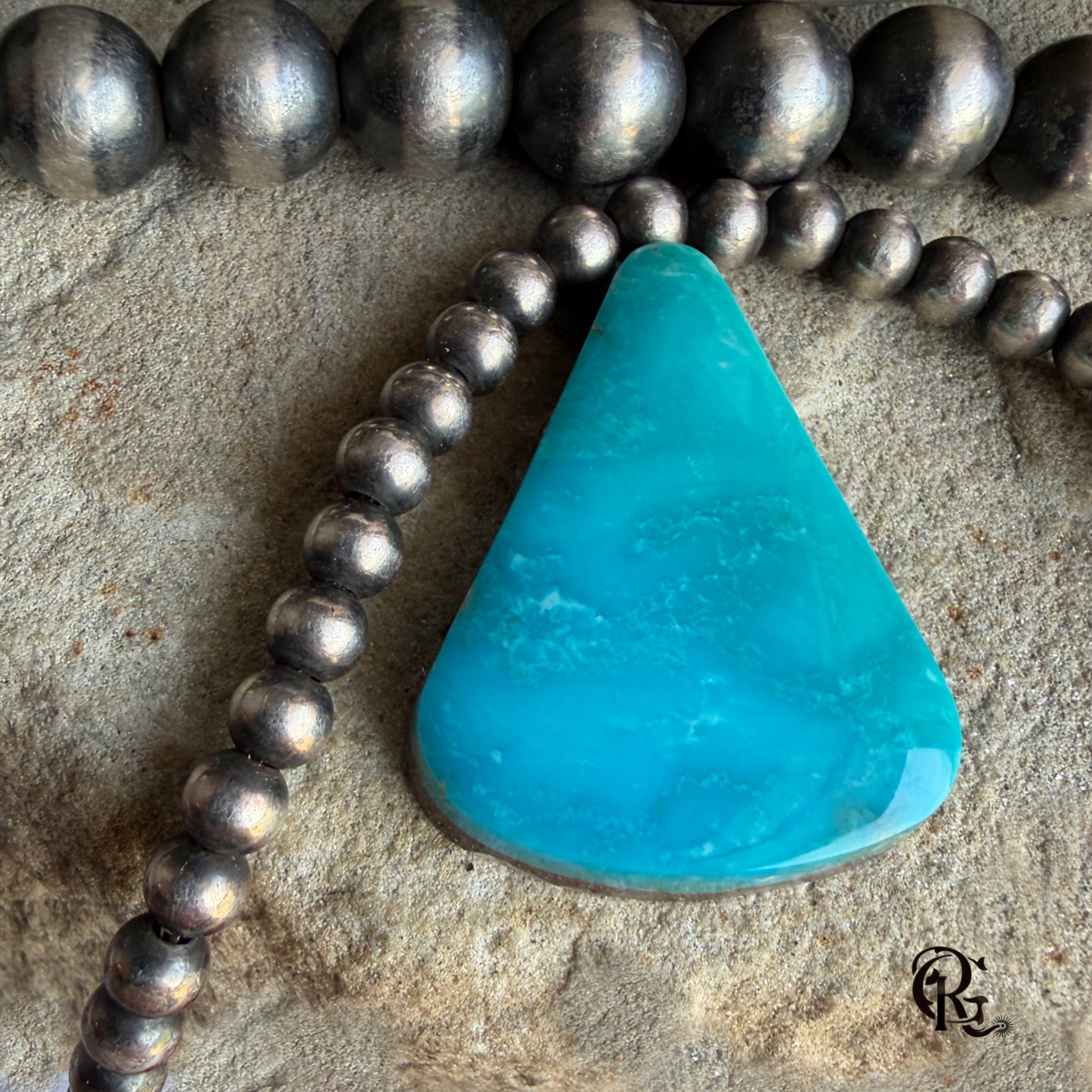 Royston Turquoise Blue Triangle Cabochon R#01- Nevada Gemstone