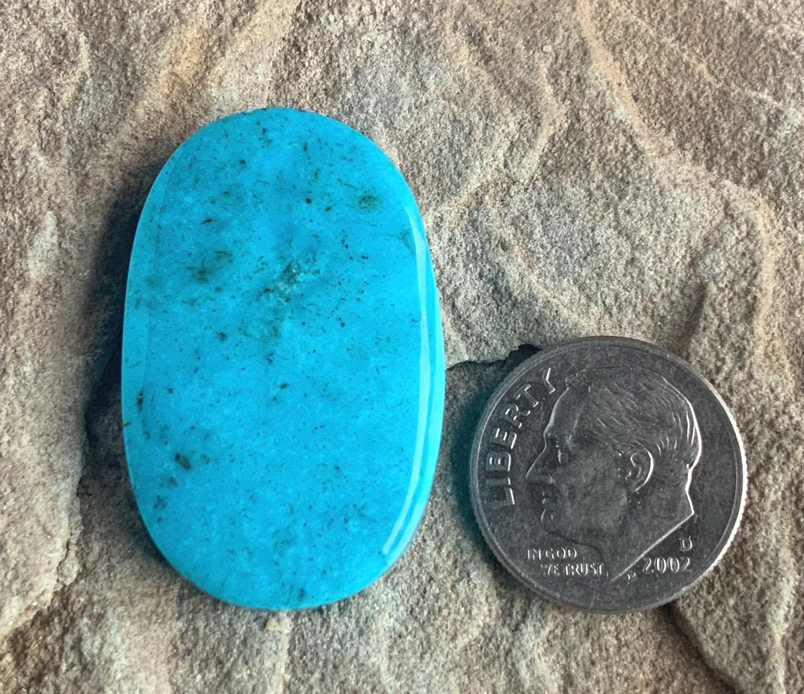 Blue Turquoise Mountain Turquoise Oval Cabochon