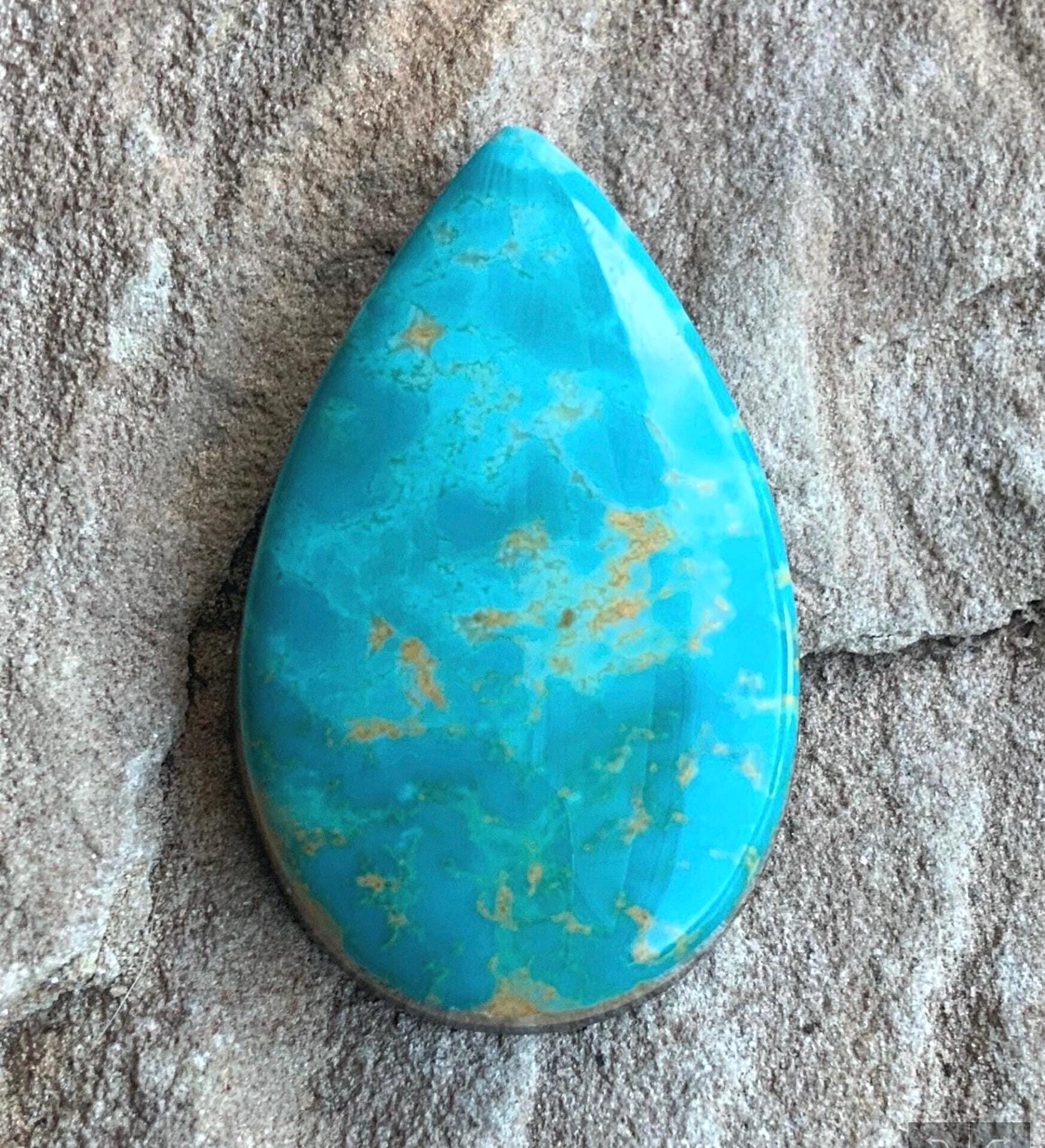 Royston Turquoise Blue Teardrop Cabochon