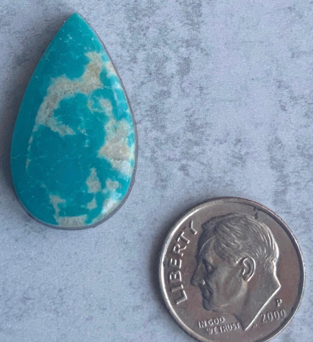 Fox Turquoise Teardrop Cabochon   #F222