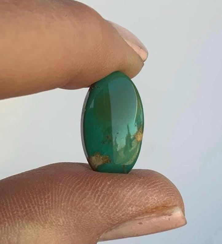 Beautiful Royston Turquoise Green Oval Cabochon