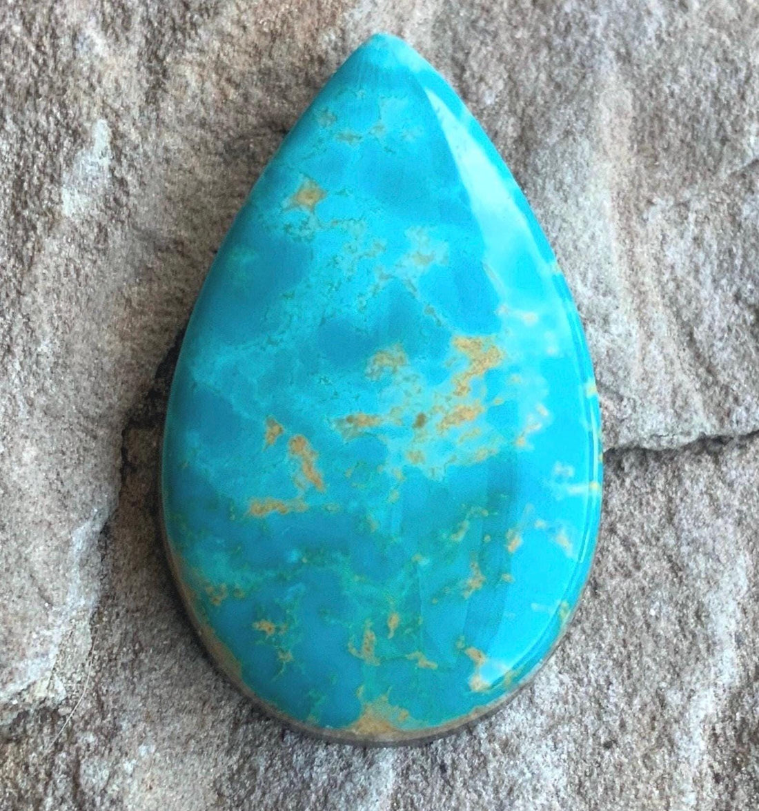 Royston Turquoise Blue Teardrop Cabochon