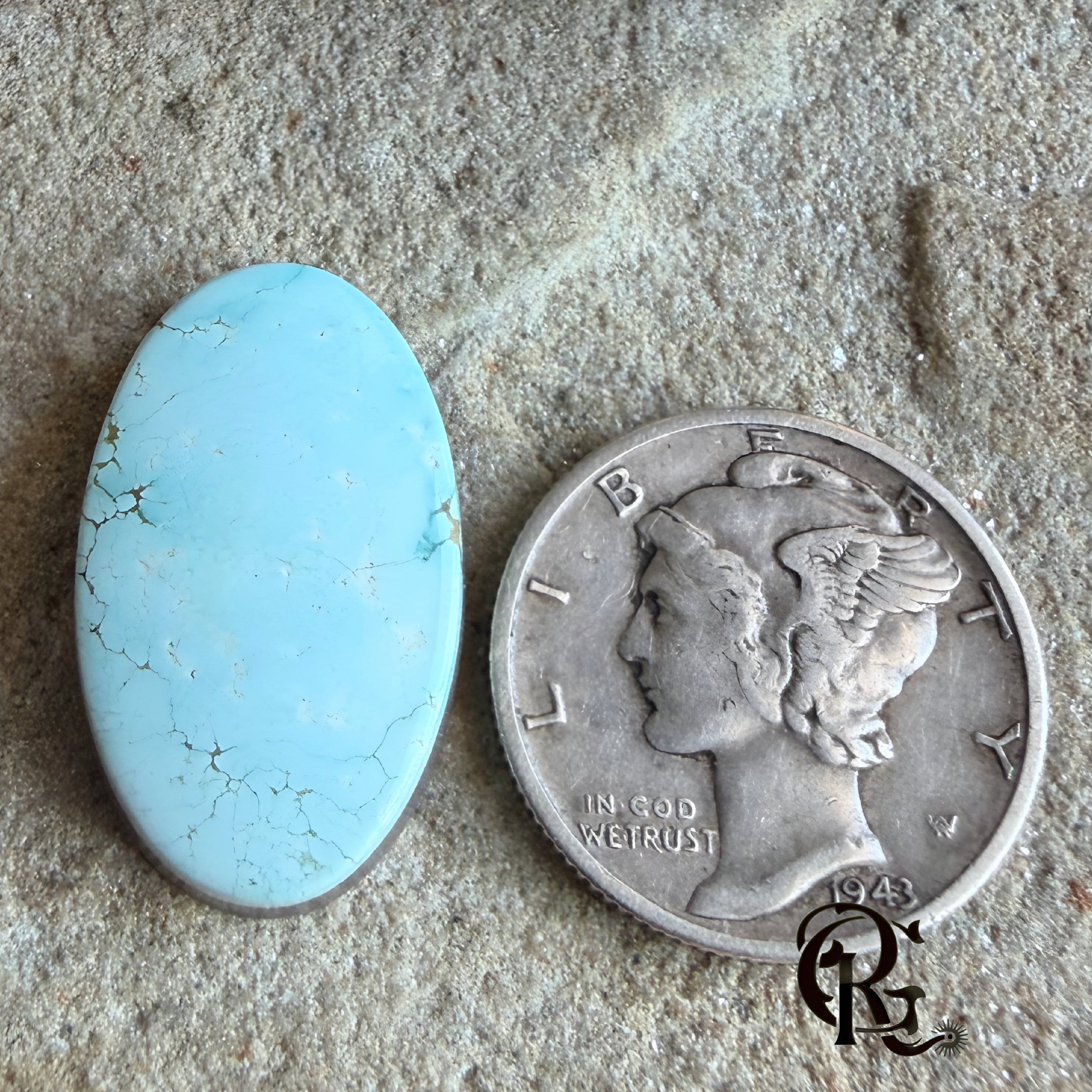 #8 Turquoise Oval Cabochon-Nevada Mined Gemstone
