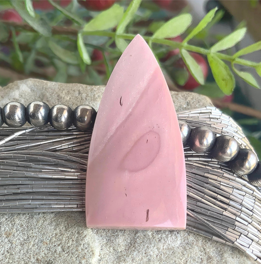 Pink Peruvian Opal Cabochon