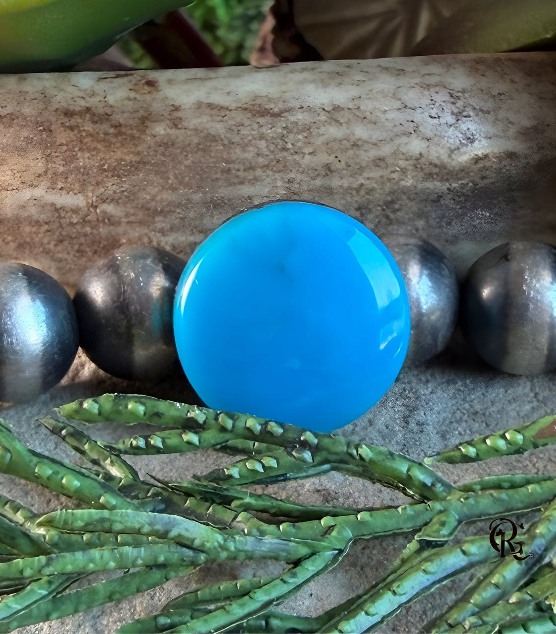 Sleeping Beauty Blue Round Cabochon-Arizona Gemstone
