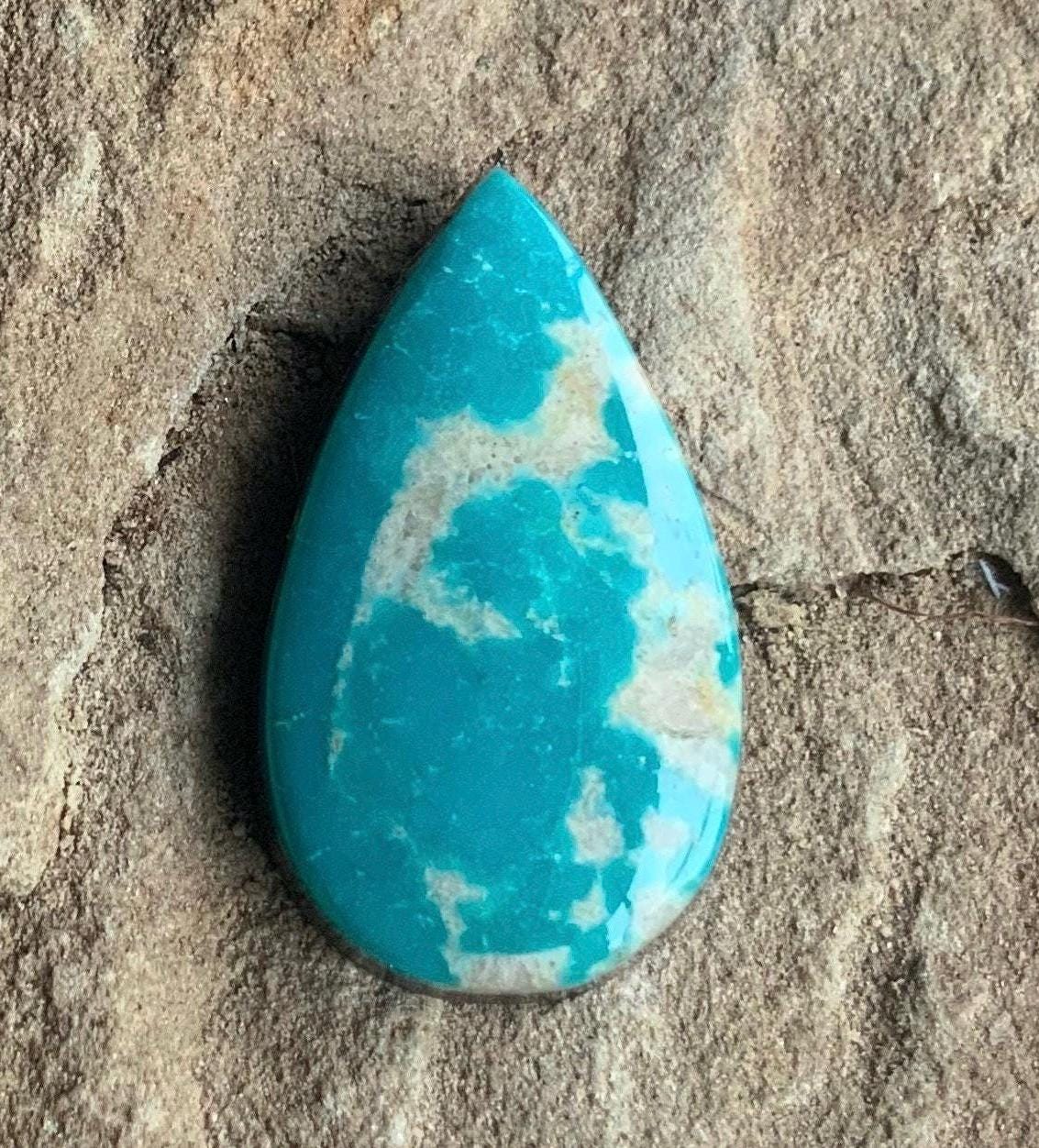 Fox Turquoise Teardrop Cabochon   #F222
