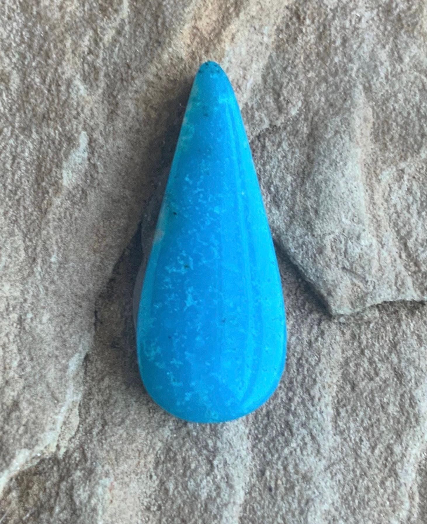 Kingman Turquoise Teardrop Cabochon