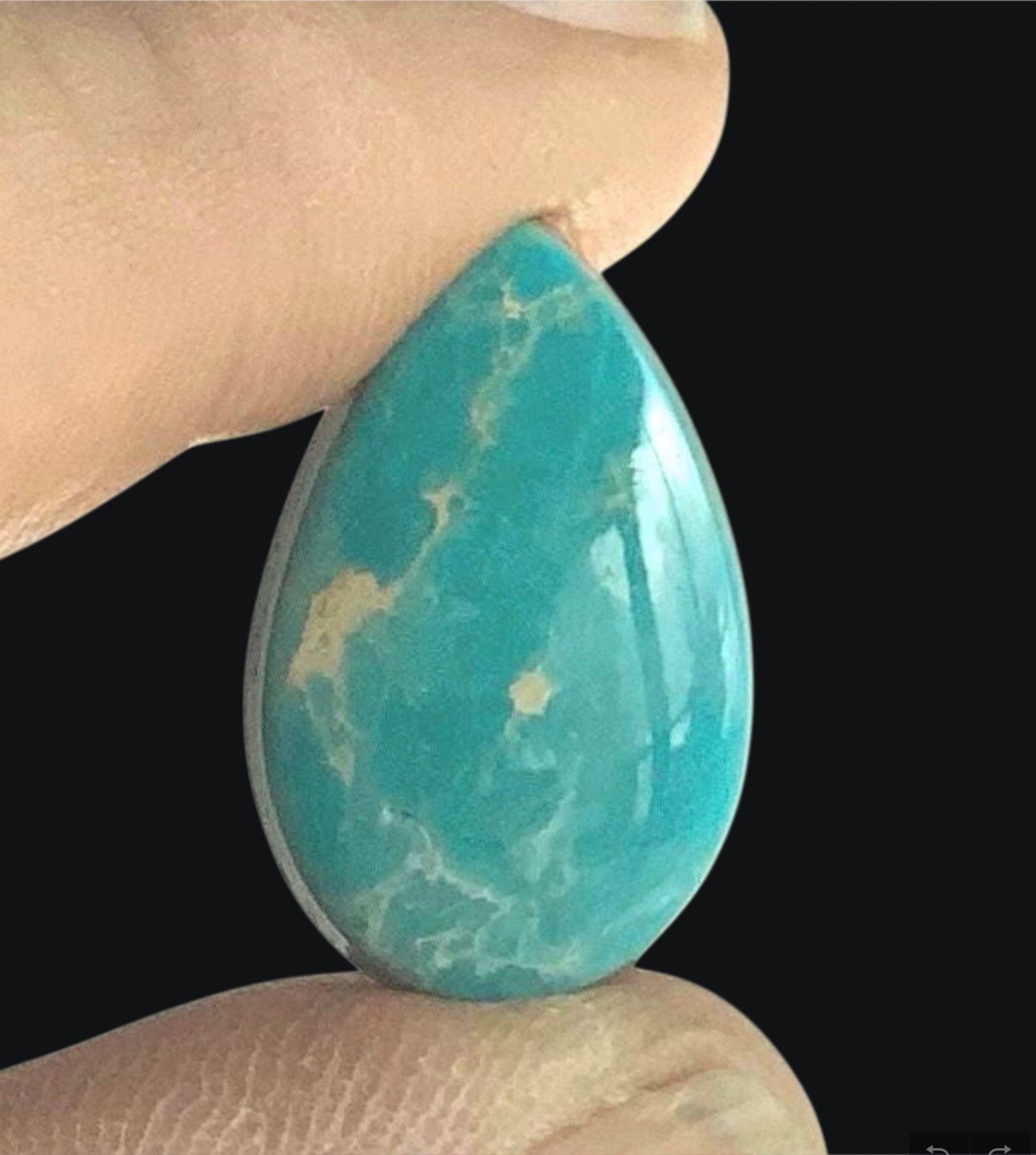 Fox Turquoise Teardrop Cabochon -Nevada Gemstone
