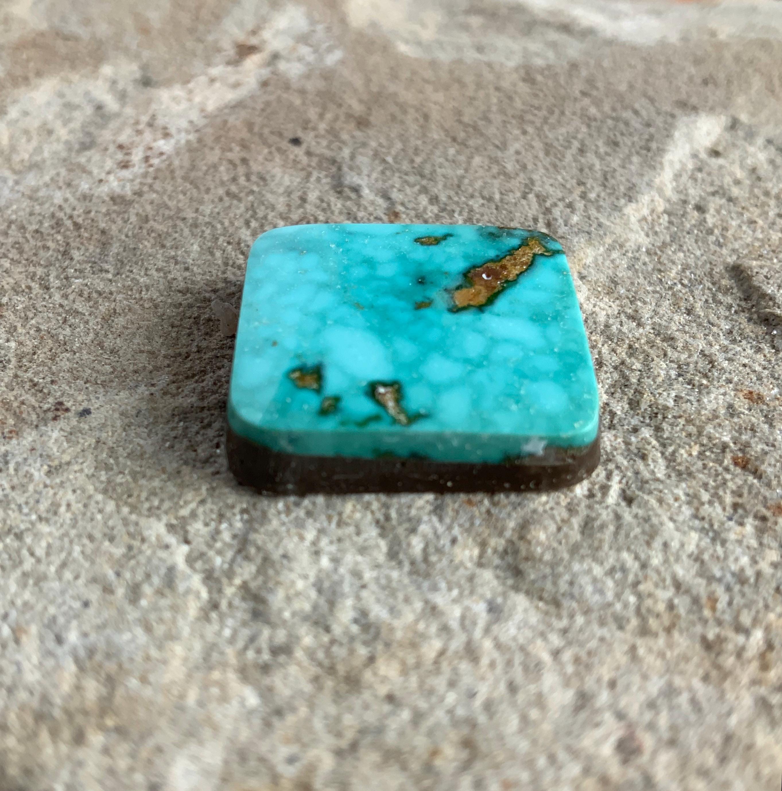 Beautiful Natural Blue Square Turquoise Mountain Turquoise Cabochon