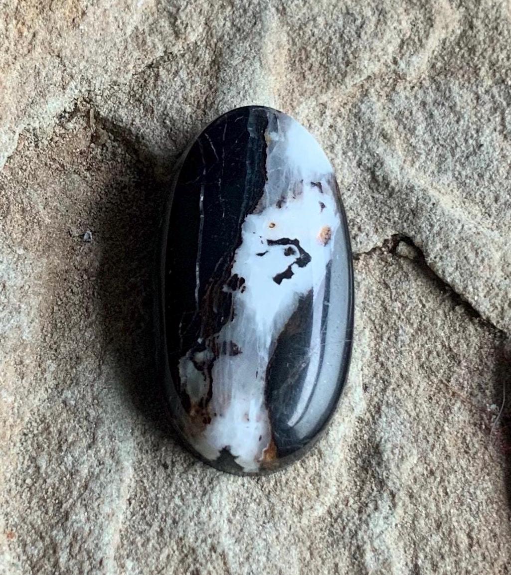 Natural White Buffalo Oval Cabochon  #WB67