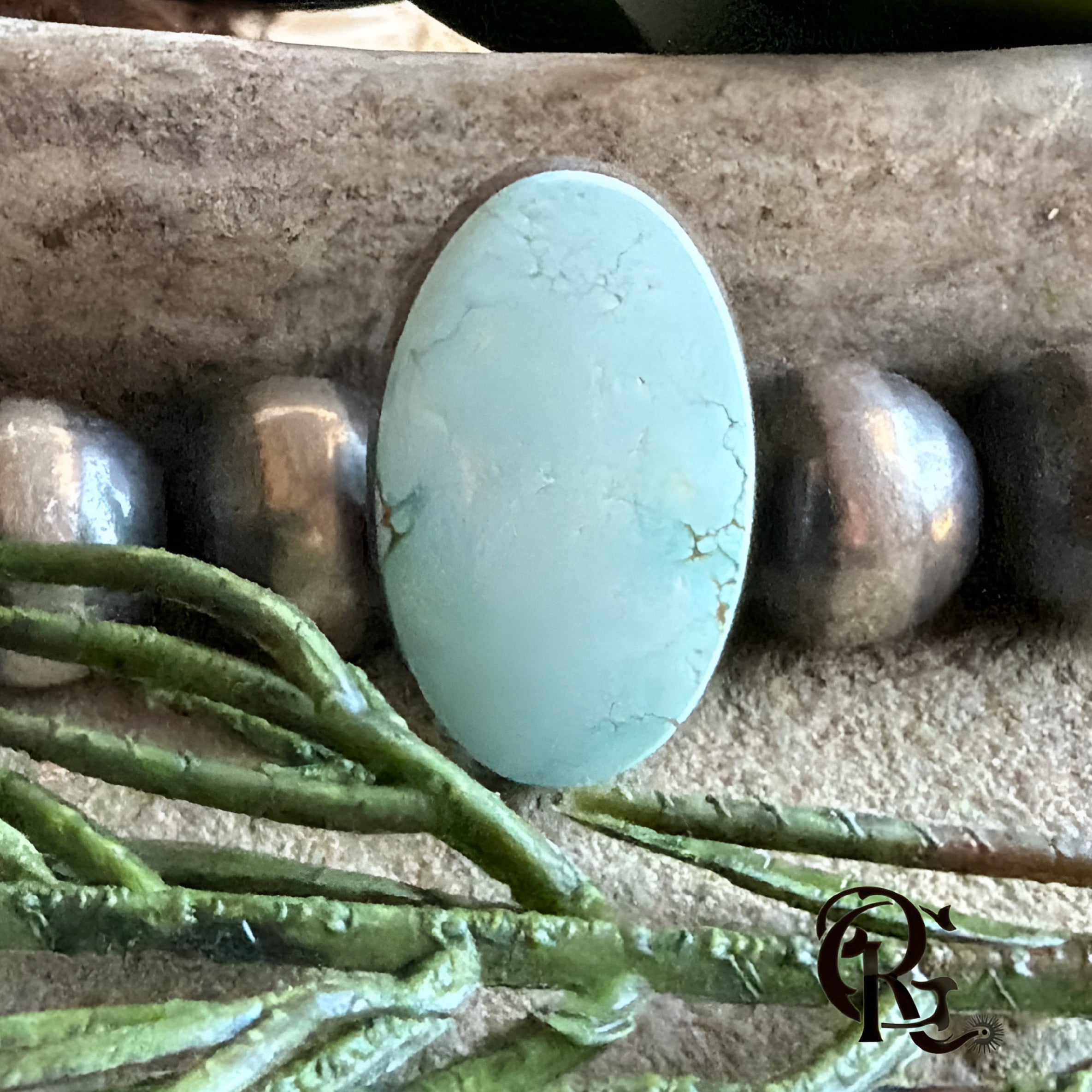 #8 Turquoise Oval Cabochon-Nevada Mined Gemstone