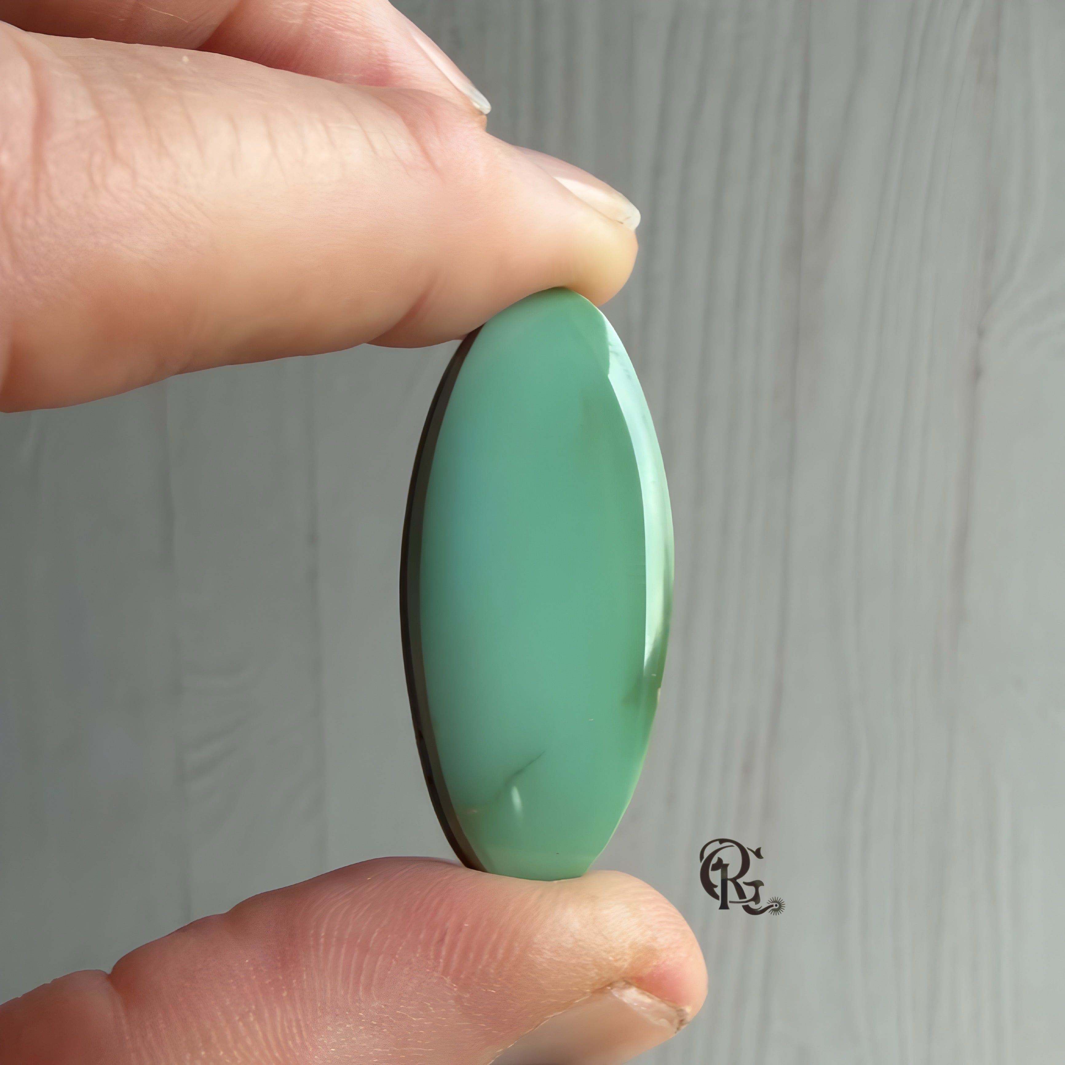 Royston Turquoise High Grade Light Green Long Oval Cabochon-Nevada Gemstone