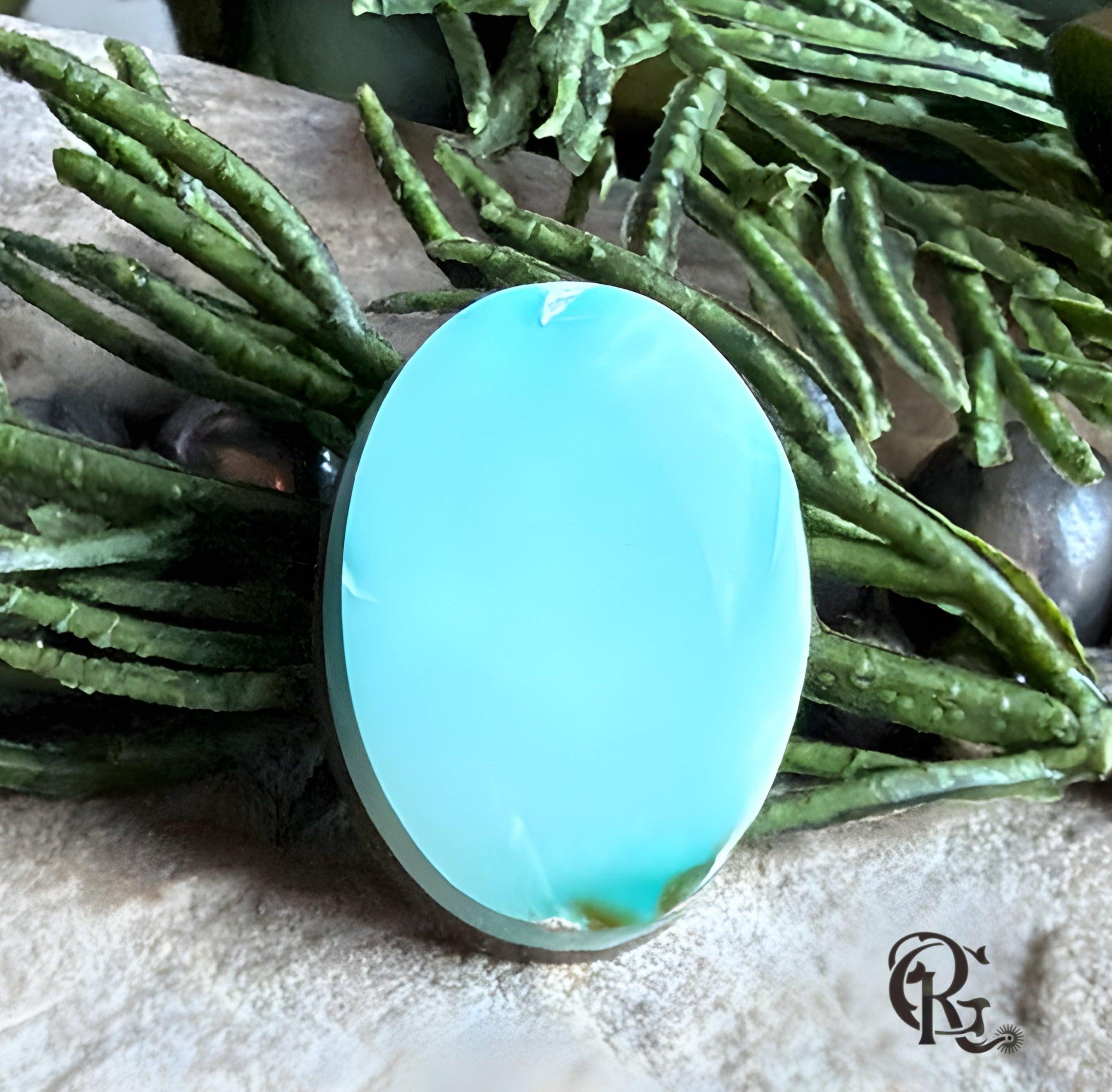 Royston Turquoise Mint Green Oval Cabochon-Nevada Gemstone