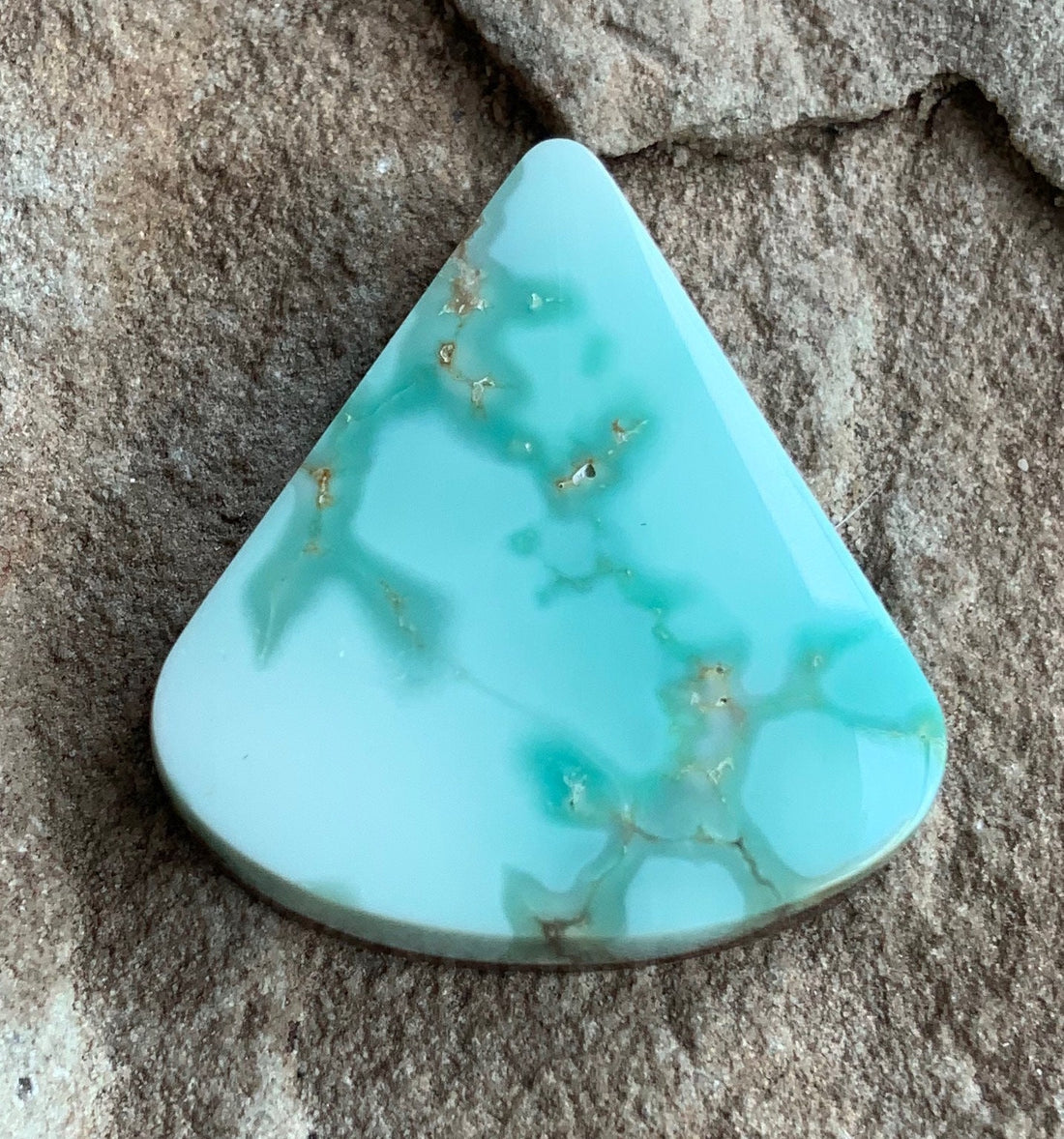 Carico Lake Turquoise Cabochon or Polished Stone Cab #42