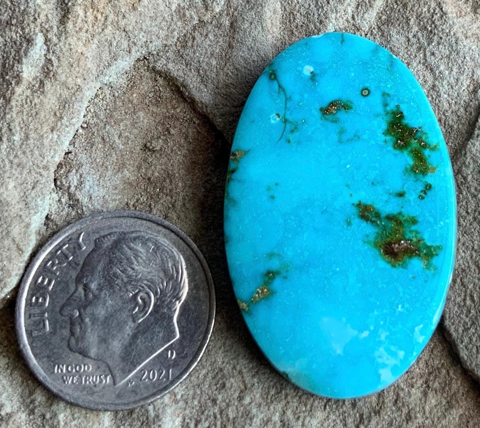 Gorgeous Color Oval Royston Turquoise Cabochon #R55