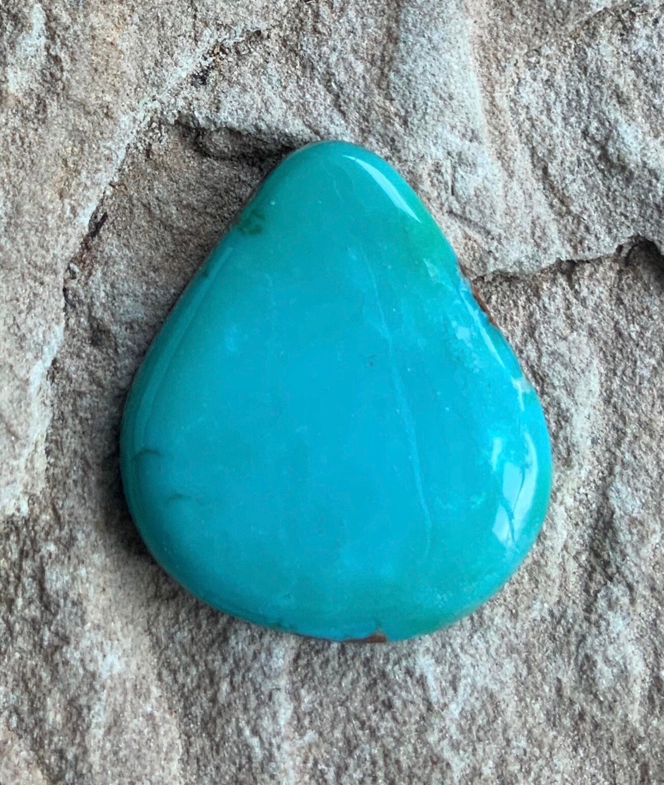 Royston Blue Turquoise Triangular Cabochon