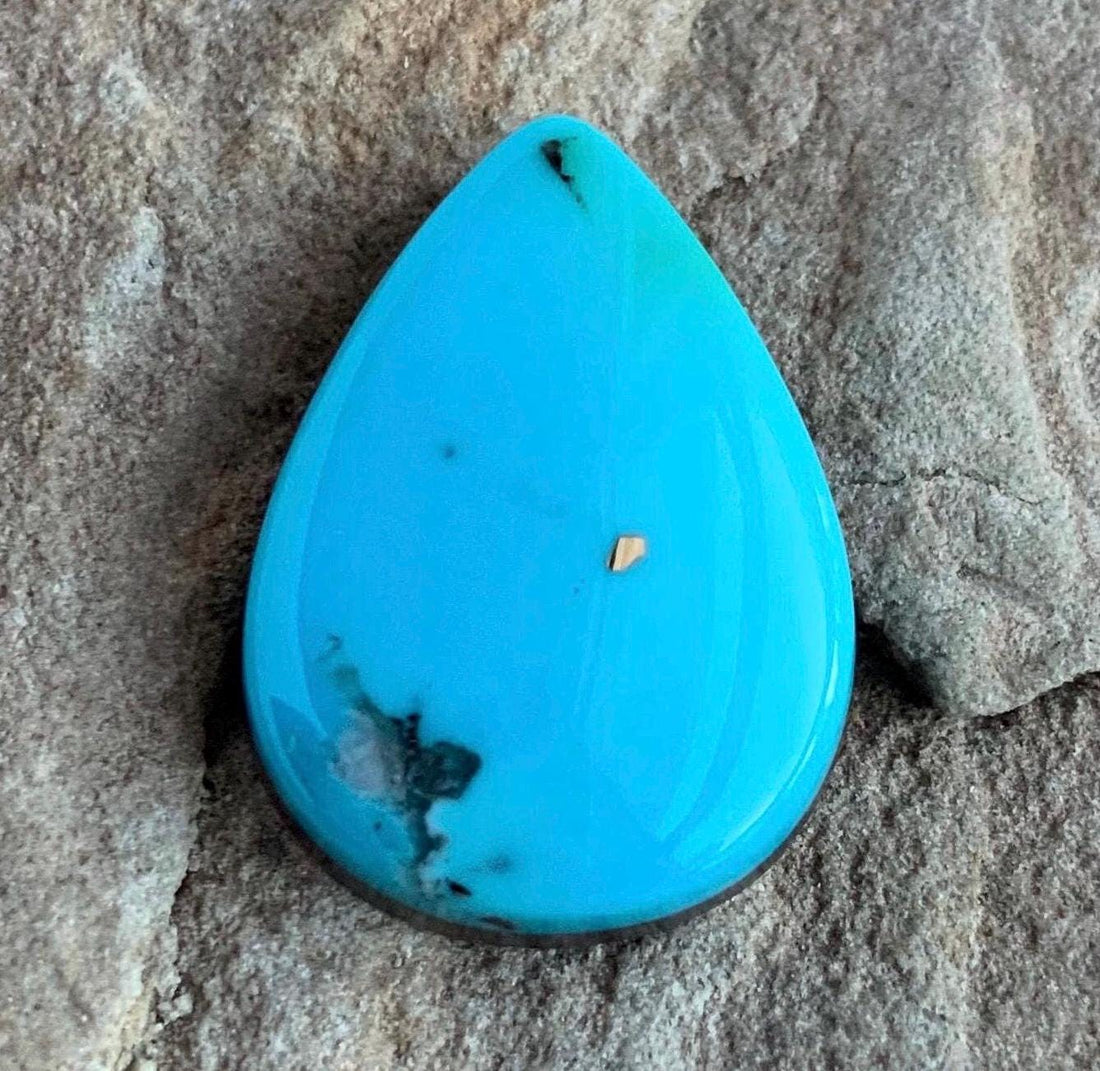 Ithaca Peak Turquoise Teardrop Cabochon