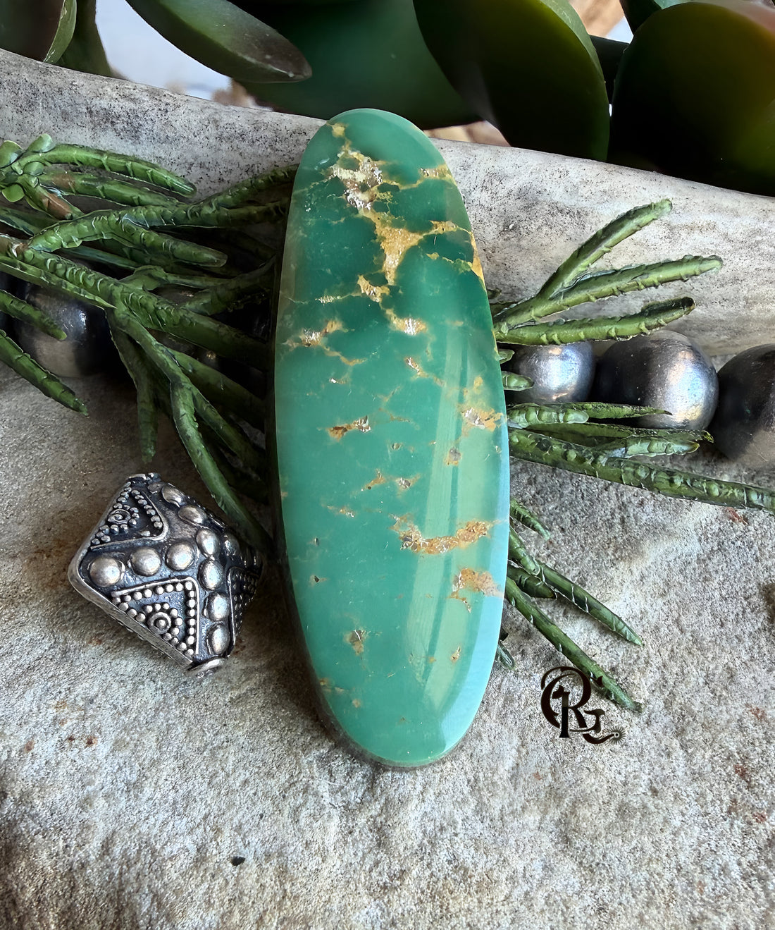 Green Royston Turquoise Oval