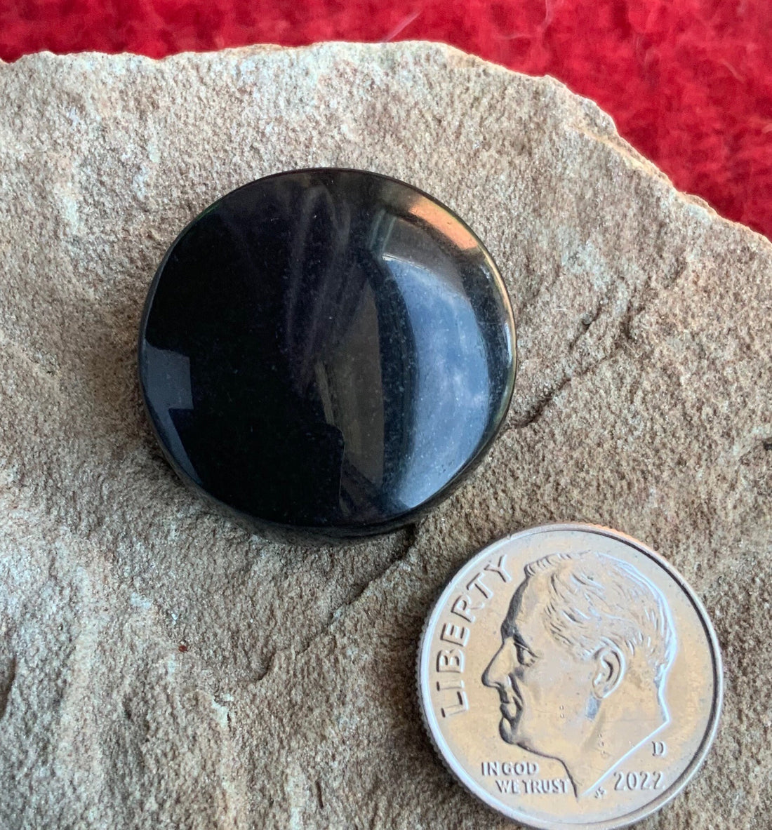 Black Onyx Round Cabochon