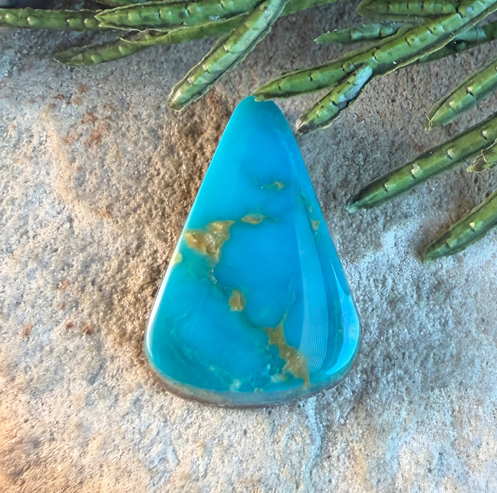 Turquoise Mountain Triangle Cabochon