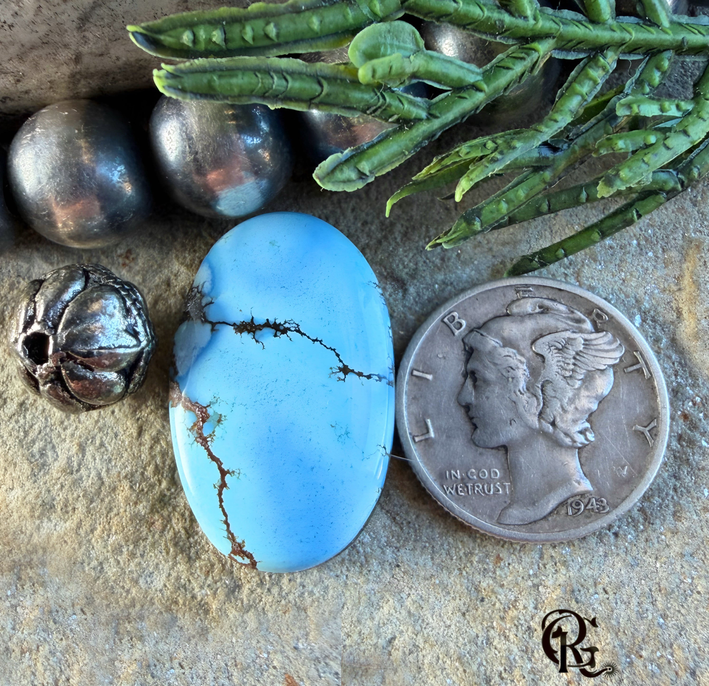 Gobi Desert Lavender Oval Cabochon