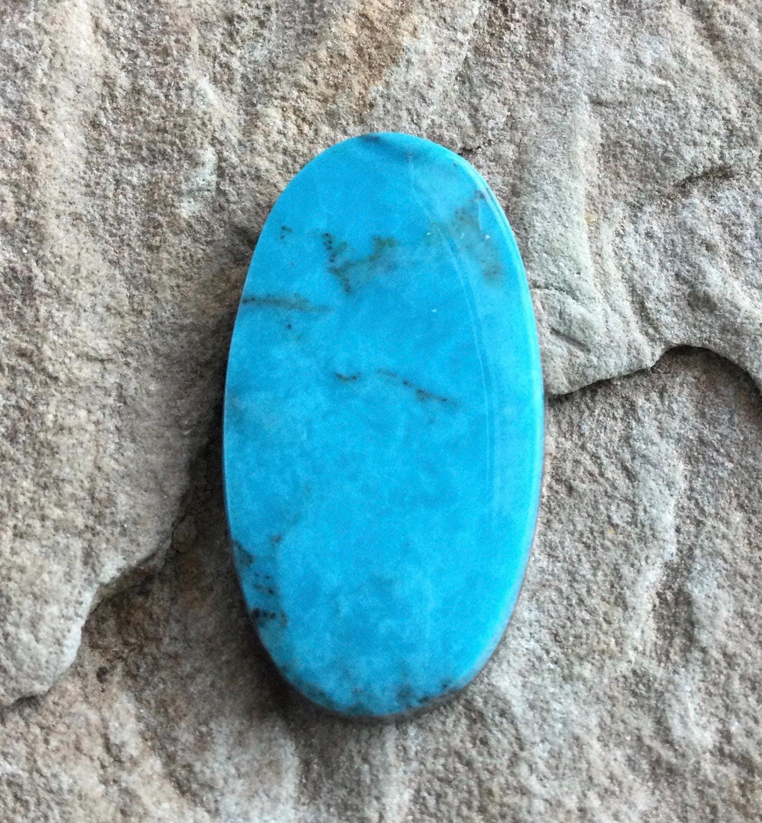 Blue Kingman Turquoise Oval Cabochon #K142