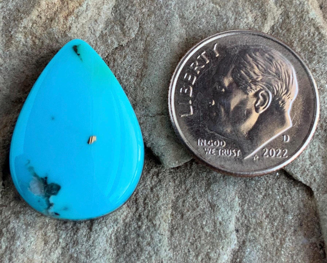 Ithaca Peak Turquoise Teardrop Cabochon