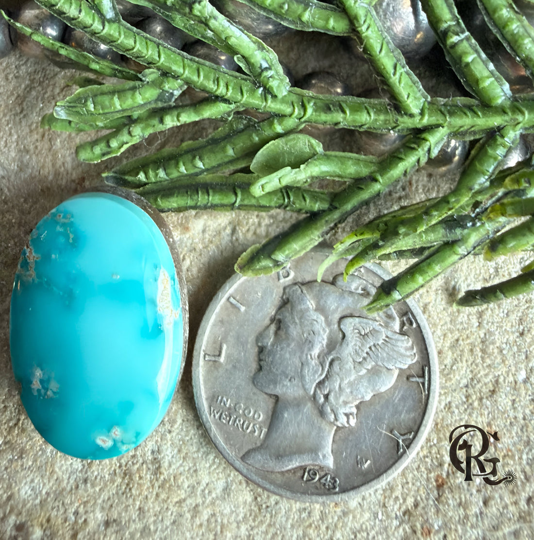 Natural Royston Turquoise Blue Oval Cabochon-Nevada Gemstone (Copy)