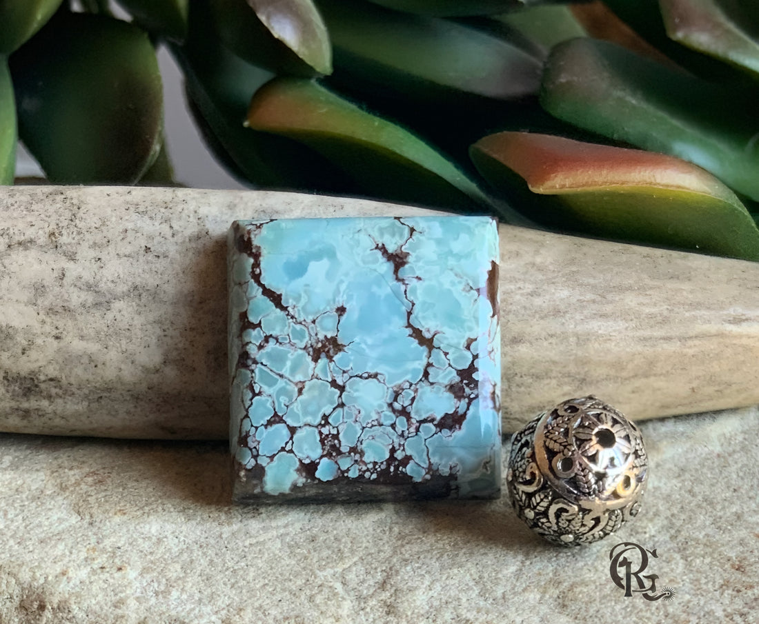 Gobi Turquoise Square Cabochon