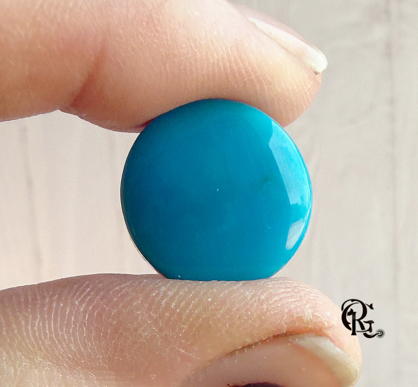 Sleeping Beauty Blue Round Cabochon-Arizona Gemstone