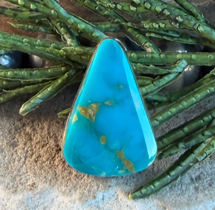 Turquoise Mountain Triangle Cabochon