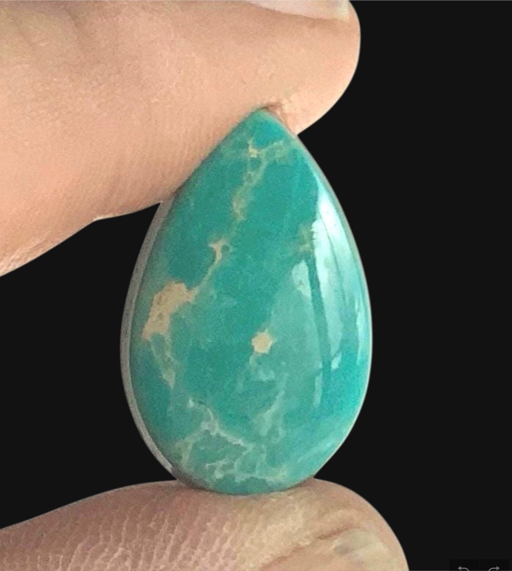 Fox Turquoise Teardrop Cabochon -Nevada Gemstone