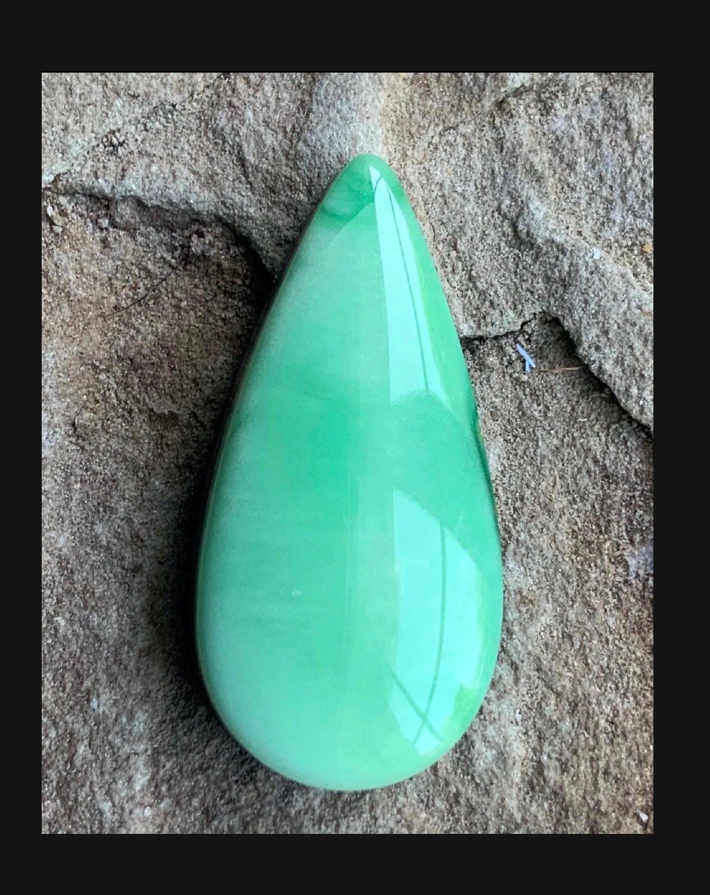 Beautiful Rare Green Natural Orvil Jack Turquoise Cabochon