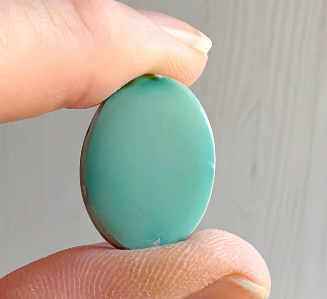 Royston Turquoise Mint Green Oval Cabochon-Nevada Gemstone
