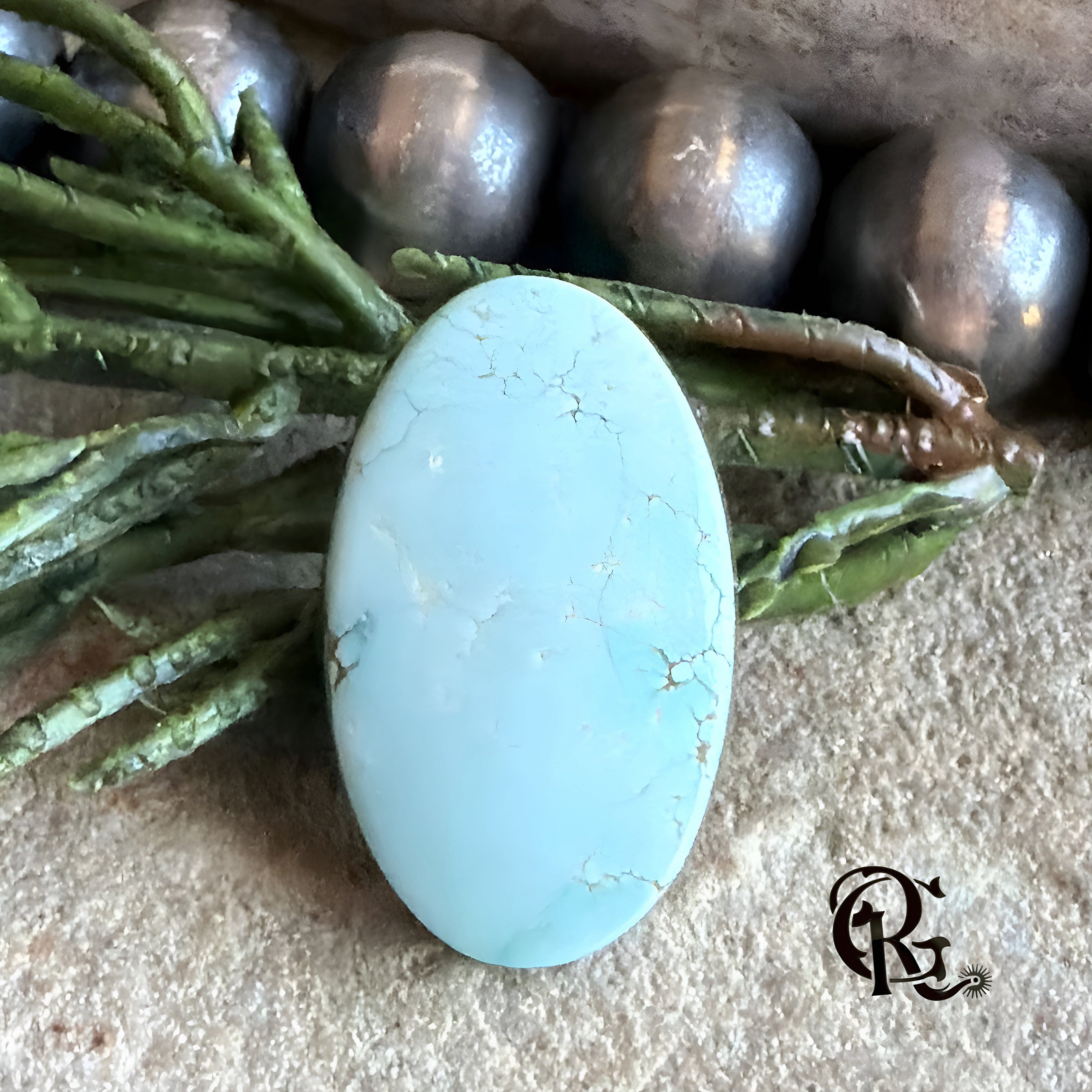 #8 Turquoise Oval Cabochon-Nevada Mined Gemstone