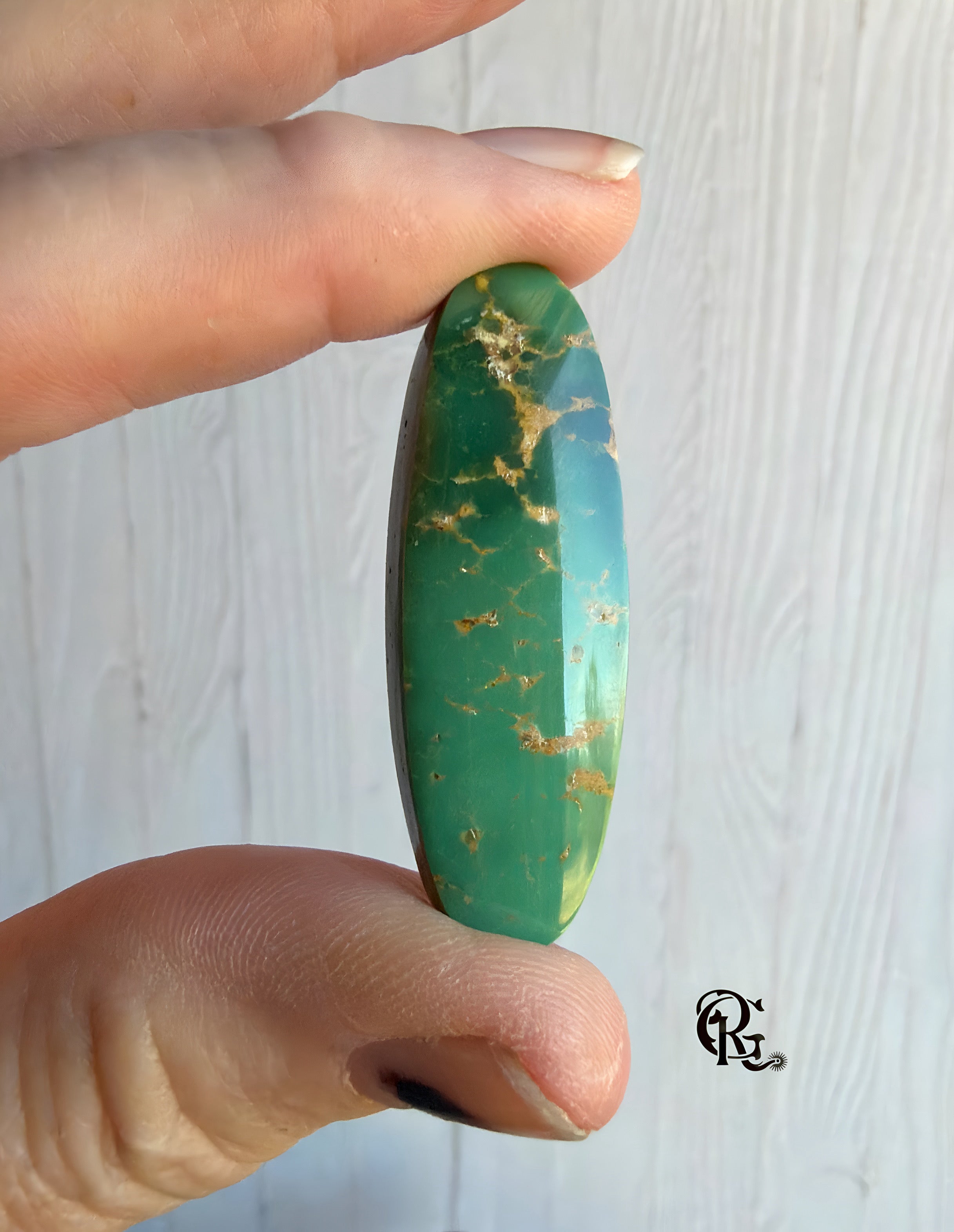 Green Royston Turquoise Oval