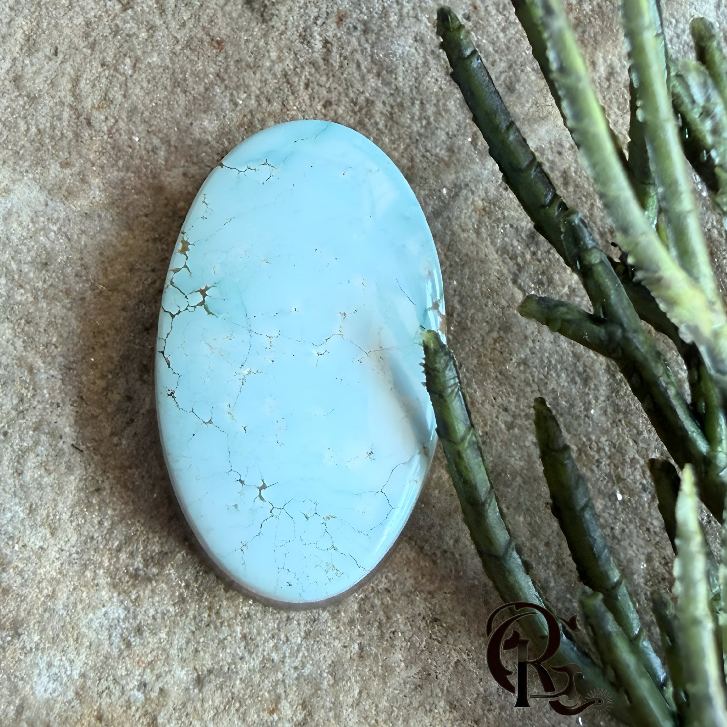 #8 Turquoise Oval Cabochon-Nevada Mined Gemstone