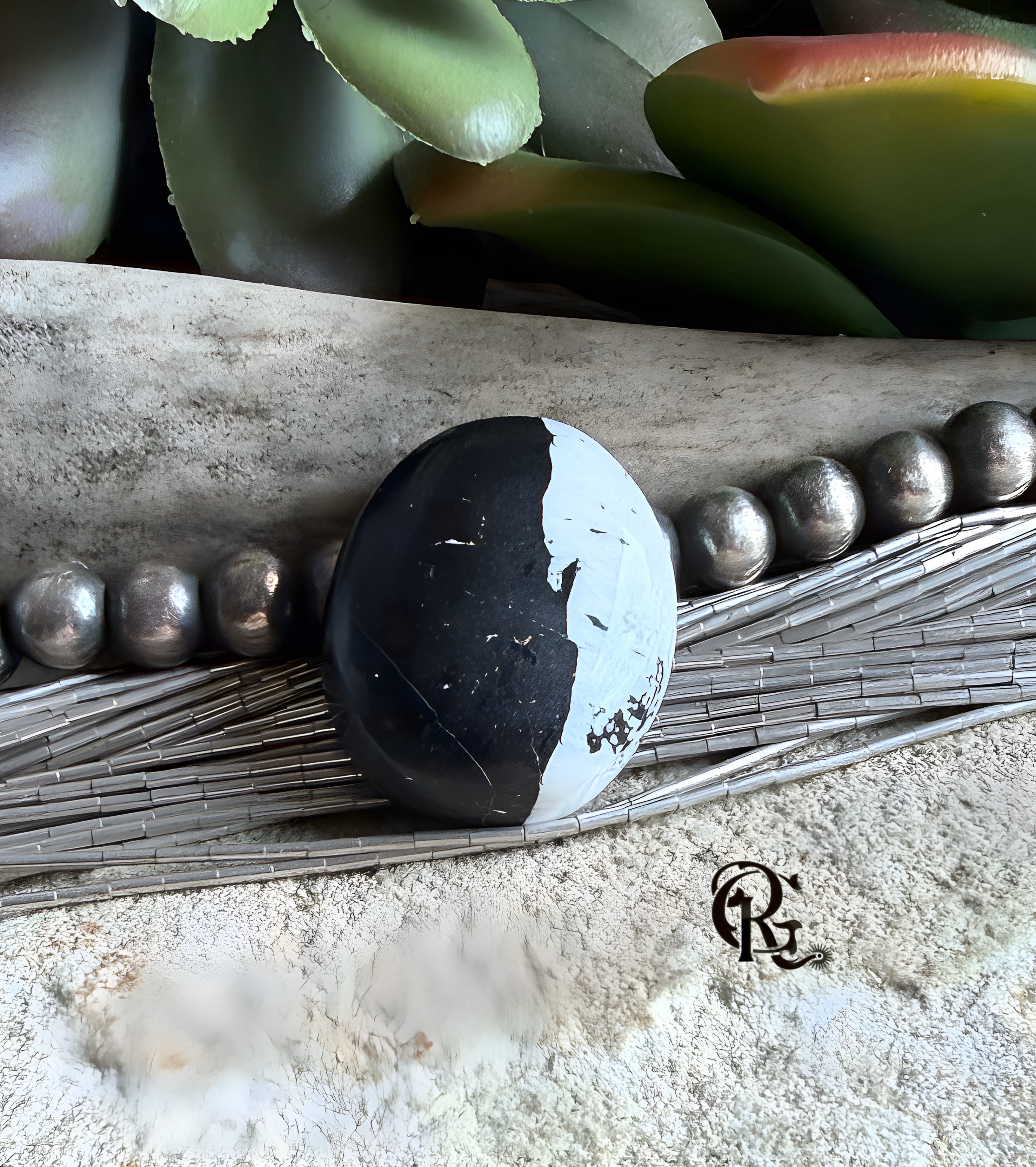 Natural White Buffalo Oval Cabochon