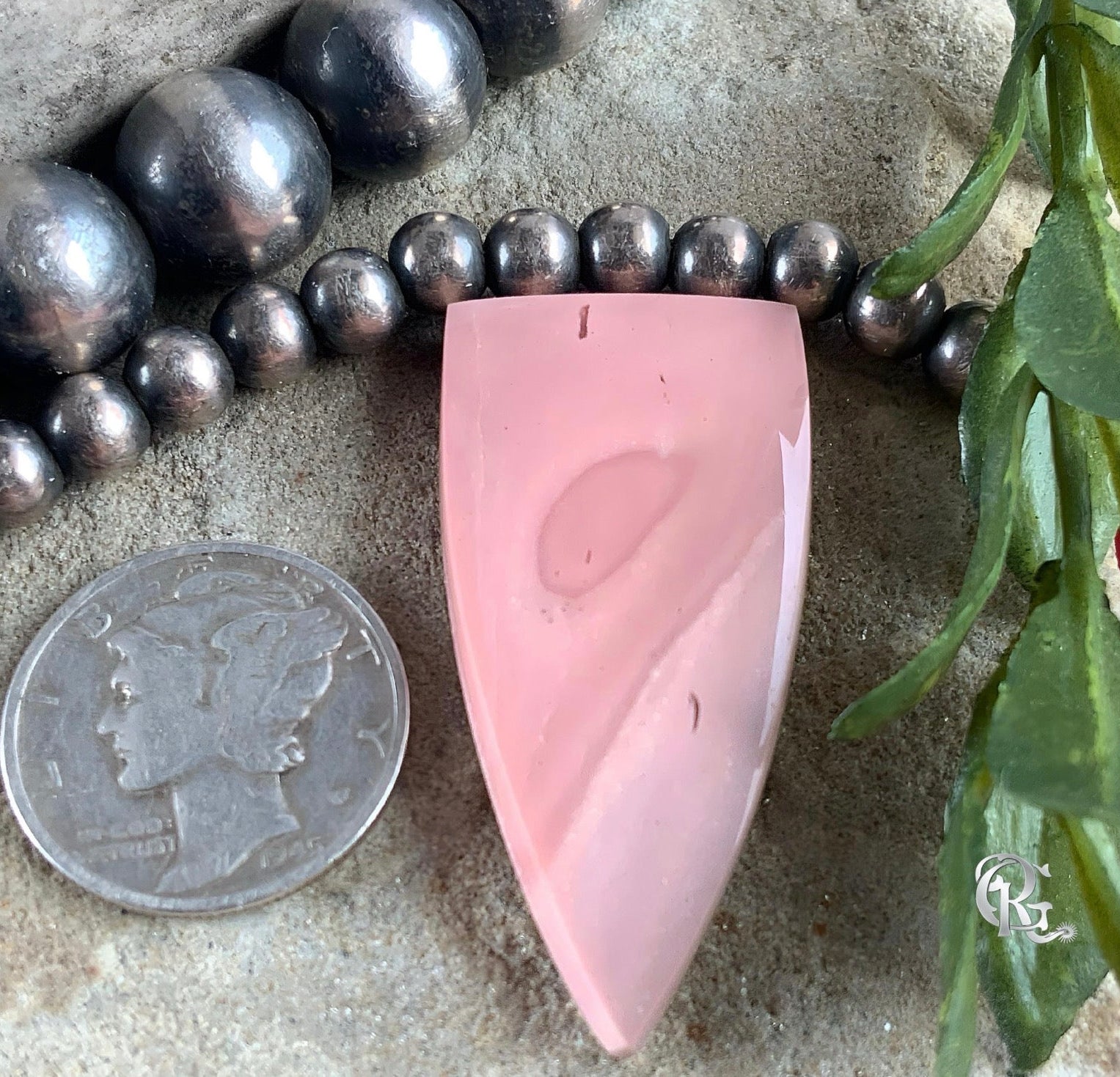 Pink Peruvian Opal Cabochon