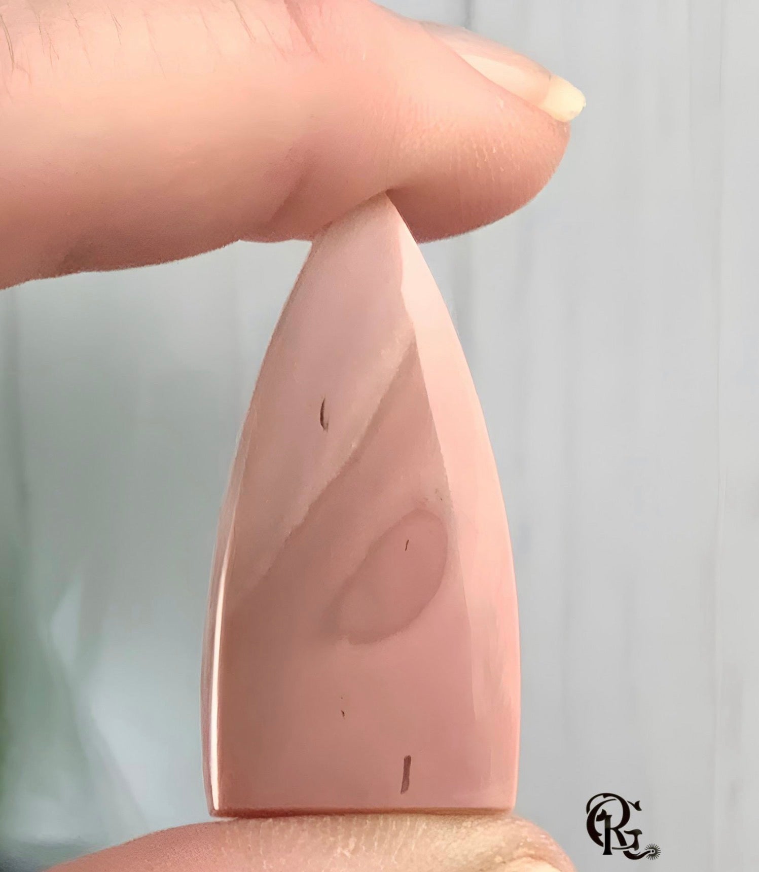 Pink Peruvian Opal Cabochon