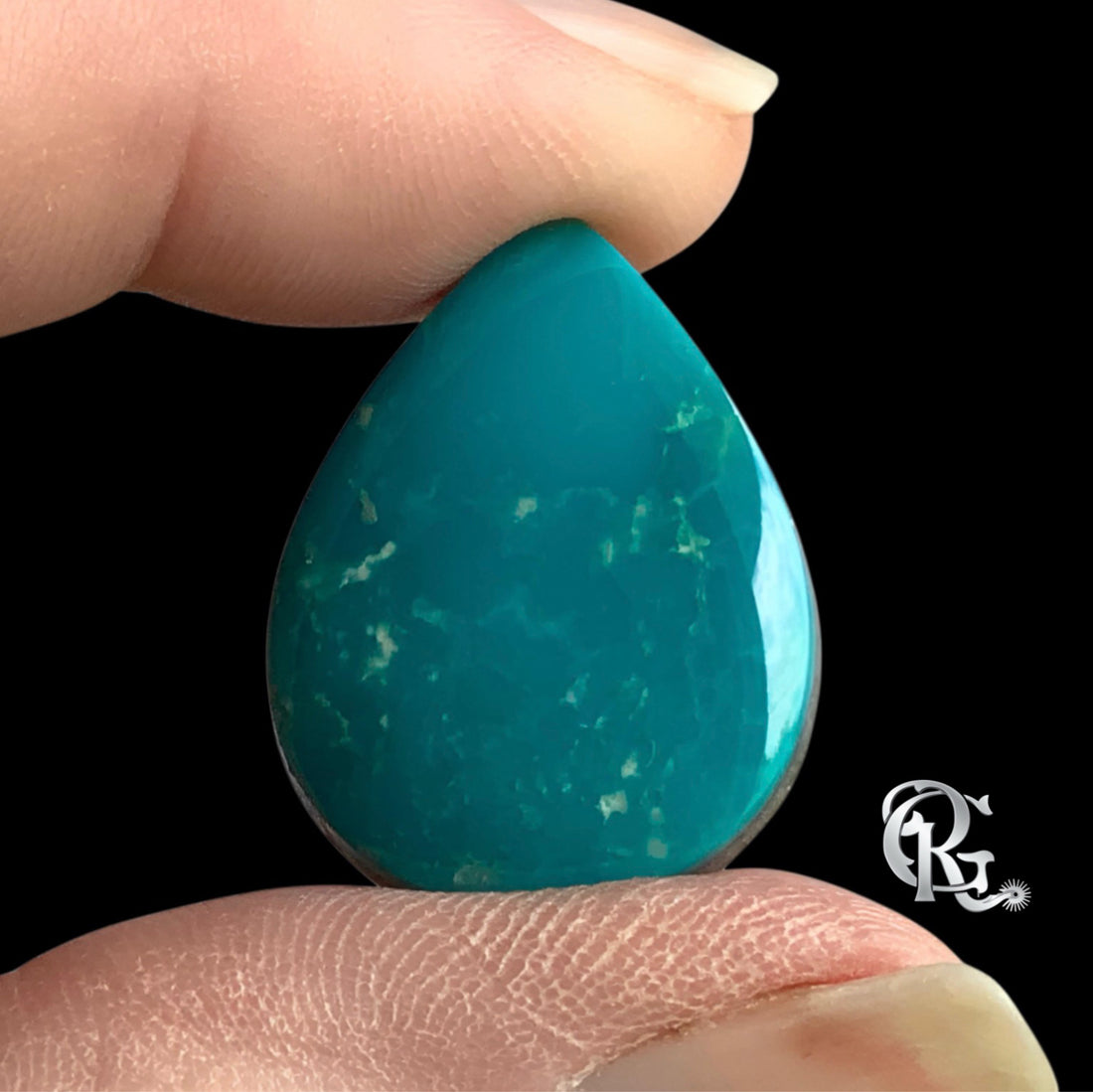 Royston Turquoise Teardrop Cabochon-Nevada Mined Gemstone