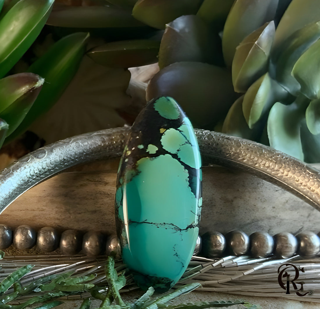Bao Canyon Turquoise Oval Cabochon-Hubei Province Gemstone