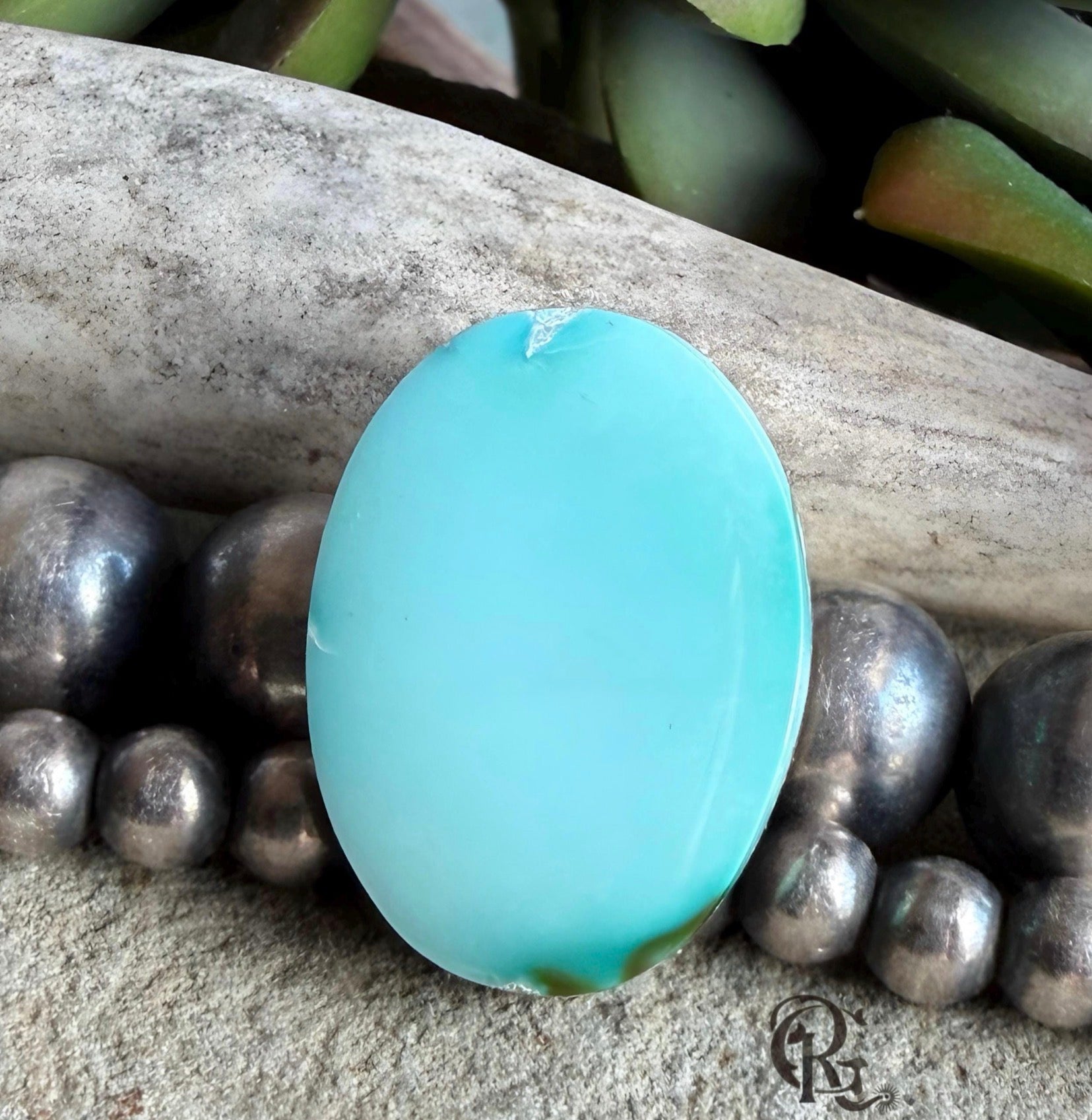 Royston Turquoise Mint Green Oval Cabochon-Nevada Gemstone
