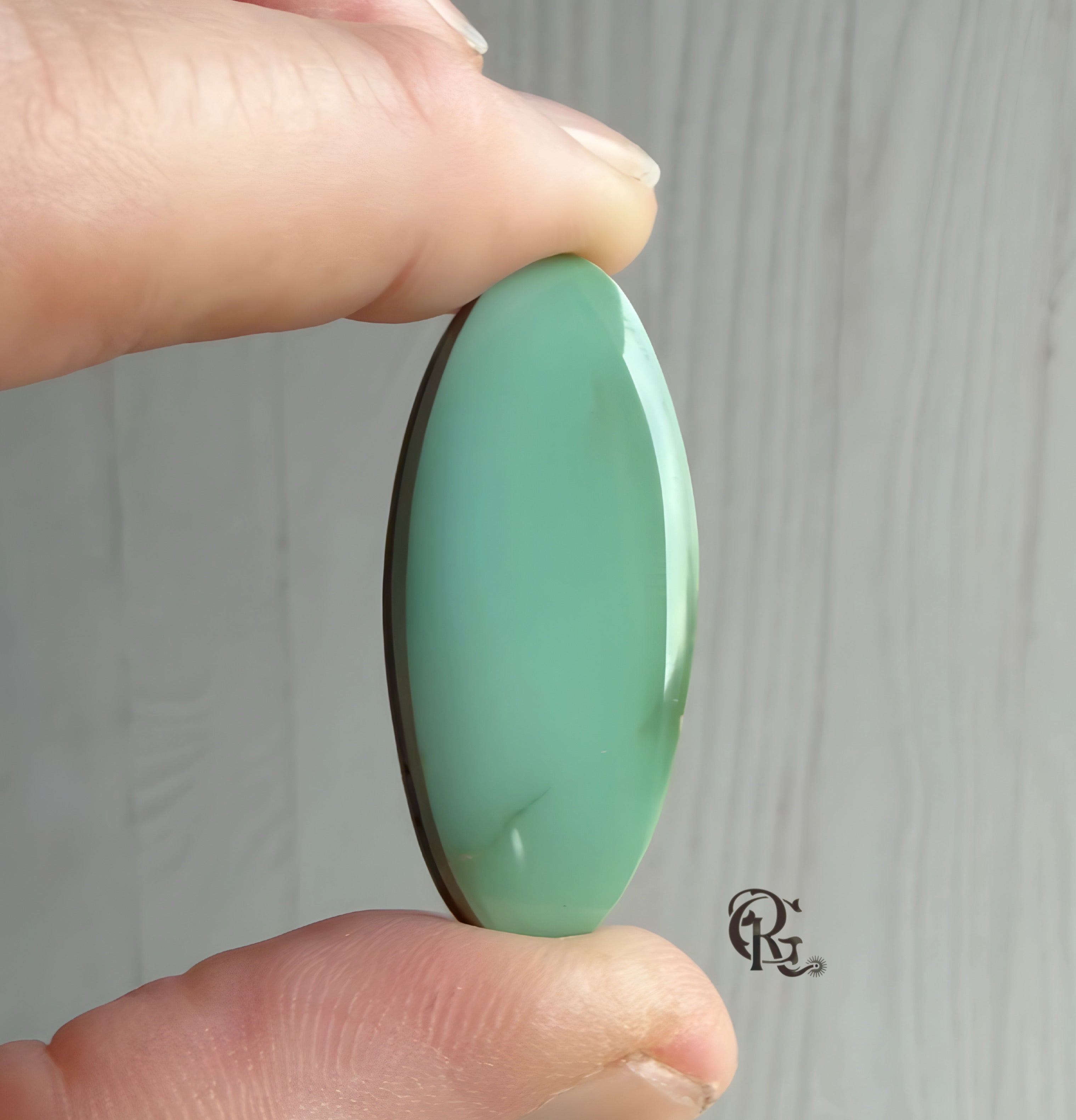 Royston Turquoise High Grade Light Green Long Oval Cabochon-Nevada Gemstone