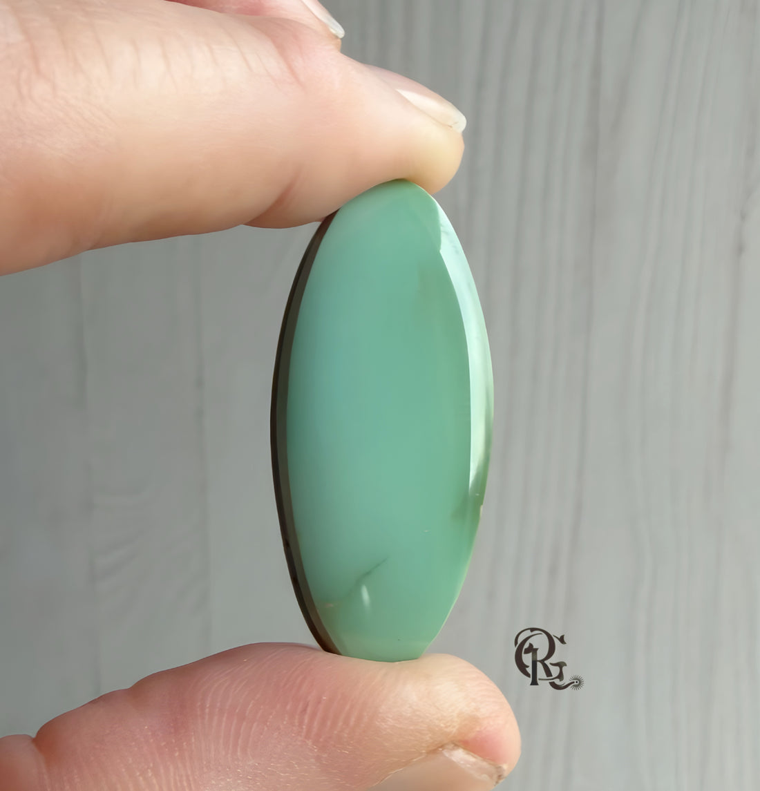 Royston Turquoise High Grade Light Green Long Oval Cabochon-Nevada Gemstone